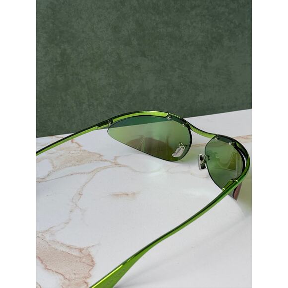 NEW Bottega Veneta BV1174S Green Mirror Mask Sunglasses main image 11